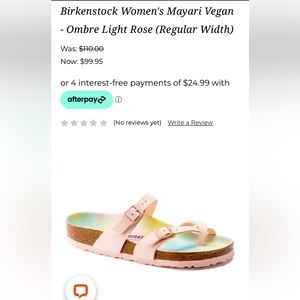 Birkenstock Women's Mayari Vegan
- Ombre Light Rose (Regular Width)